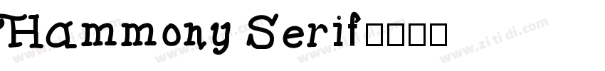 Hammony Serif字体转换